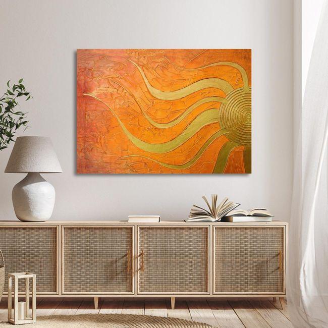 Canvas print Golden sun