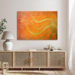 Canvas print Golden sun