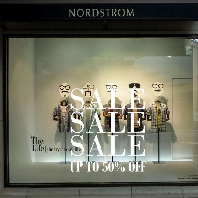 Αυτοκόλλητο εκπτώσεων Sale up to, art1