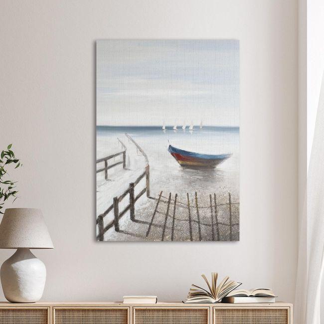 Canvas print Colorful boat vertical Framed canvas View 1