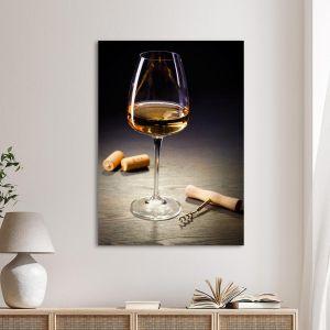 Canvas print A glass of white wine