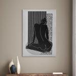 Canvas print, Female figure, pencil II