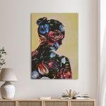 Canvas print Floral female figure