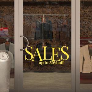 Shop window Sales up to 50, art1 2