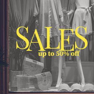 Shop window Sales up to 50, art1