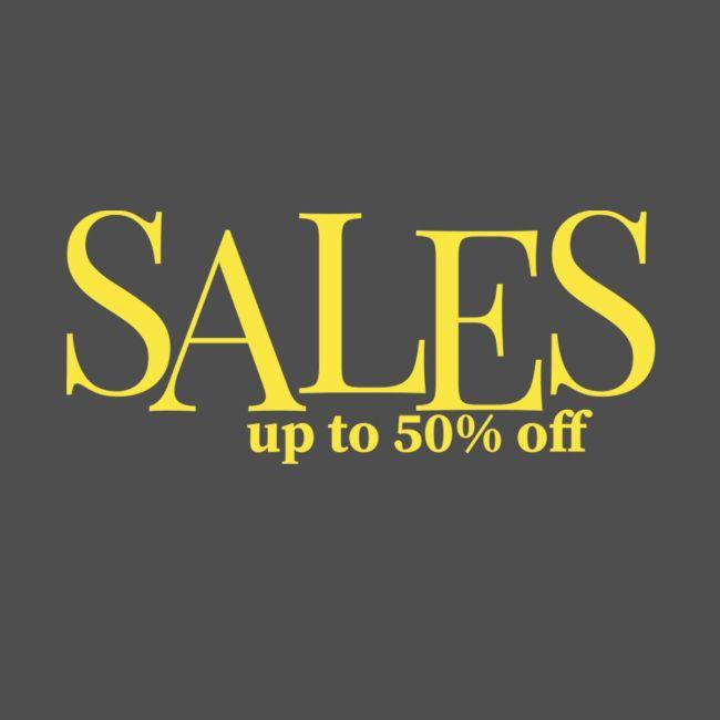 Shop window Sales up to 50, art1