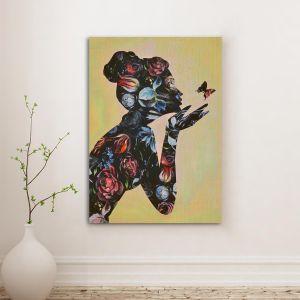 Canvas print Floral female figure I