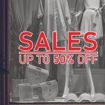 Shop window Sales up to 50, art2