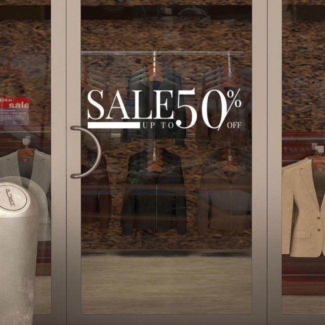 Shop window Sales up to 50, art3
