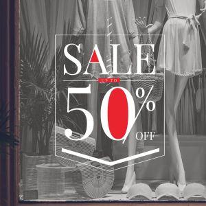 Shop window Sales Budge, art1