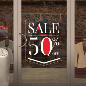 Shop window Sales Budge, art1 2