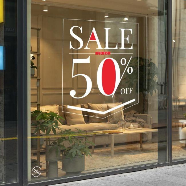 Αυτοκόλλητο εκπτώσεων Sales Budge, art1