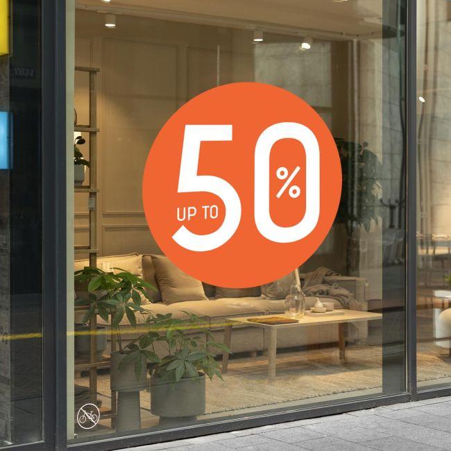 Shop window sales sticker, Let's be together