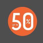 Αυτοκόλλητο βιτρίνας Sales κυκλικό, art1