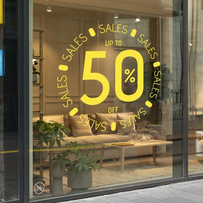 Shop window sales circle, art2