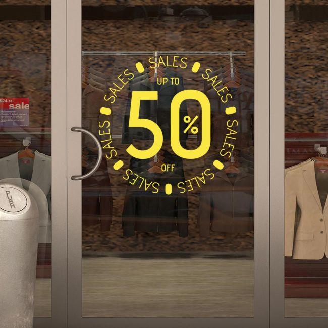 Shop window sales circle, art2