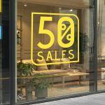 Αυτοκόλλητο εκπτώσεων Sales Budge, art2