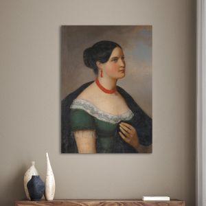Canvas print Portrait of a lady,Vrizakis