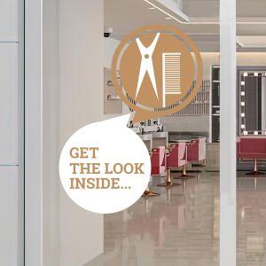 Hair Salon window sticker, Art I