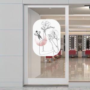 Hair Salon window sticker, Art IΙI 2
