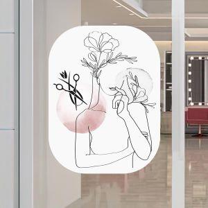Hair Salon window sticker, Art IΙI
