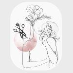 Hair Salon window sticker, Art IΙI