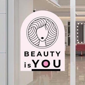 Hair Salon window sticker, Art IV