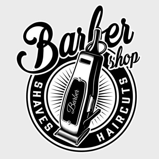 Barber shop window sticker, Art I