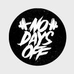 Αυτοκόλλητο για γυμναστήριο, no days off II