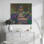 Canvas print A pathway in Monet's garden, Monet