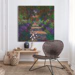 Canvas print A pathway in Monet's garden, Monet