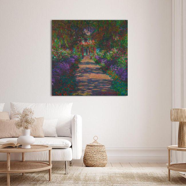 Canvas print A pathway in Monet's garden, Monet