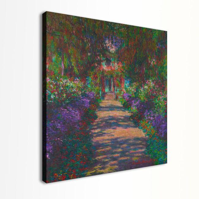 Πίνακας ζωγραφικής A pathway in Monet's garden Monet Καμβάς τελαρωμένος 7
