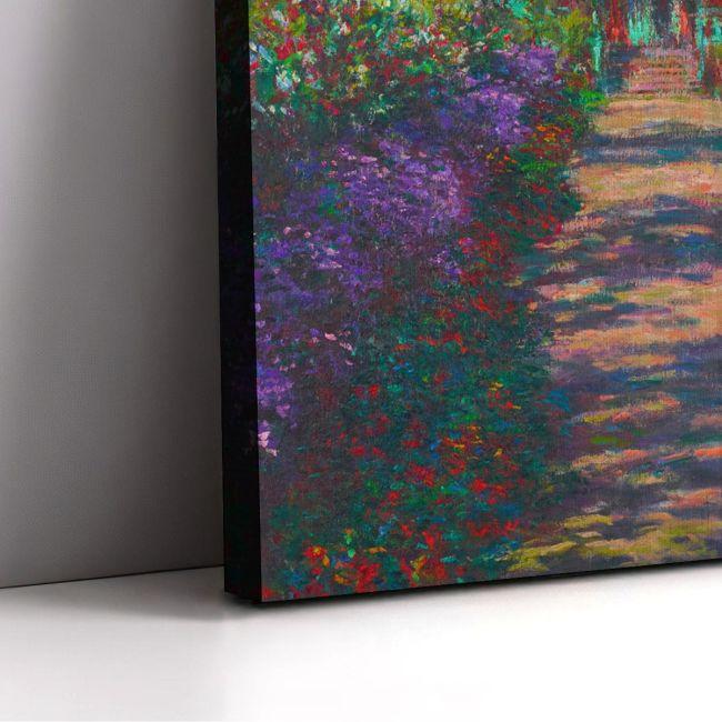 Canvas print A pathway in Monet's garden, Monet