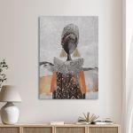 Canvas printGeometric female figure I