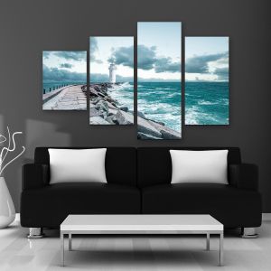 Canvas print Love is the way four panels