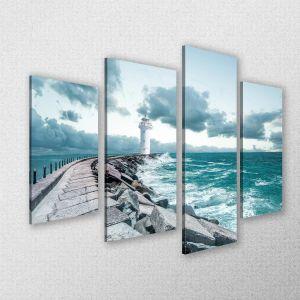 Canvas print Love is the way four panels 2