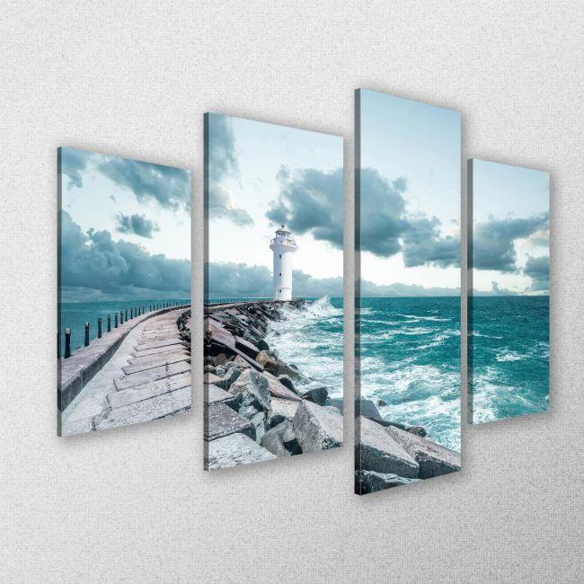 Canvas print Love is the way four panels