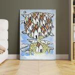 Canvas print Painting on cardboard, Klee P.