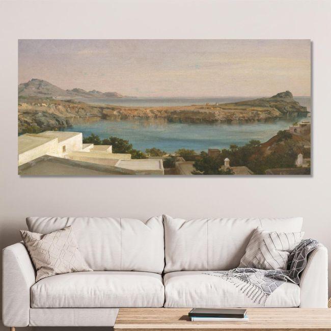 Canvas print Lindos, Rhodes, Leighton F.