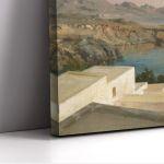 Πίνακας ζωγραφικής Lindos, Rhodes, Leighton F, πανοραμικός, καμβάς τελαρωμένος 7