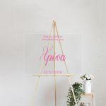 Αυτοκόλλητα για plexiglass πίνακα υποδοχής βάπτισης