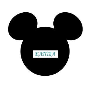 Christmas sticker label, Santa Claus theme, with different names