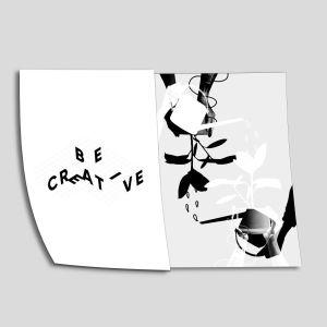 Be creative αφίσα πόστερ δίπτυχο  Αφίσα πόστερ με μαύρη κορνίζα 2