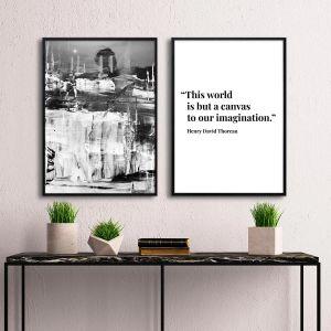 Canvas to our imagination αφίσα πόστερ δίπτυχο  Αφίσα πόστερ με μαύρη κορνίζα