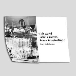 Canvas to our imagination αφίσα πόστερ δίπτυχο  Αφίσα πόστερ με μαύρη κορνίζα 2