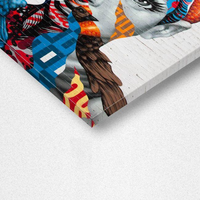 Canvas print Audrey Hepburn wallpaint