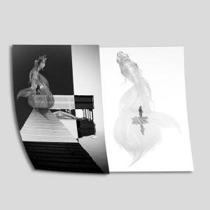 Poster Fishing dream, diptych 2