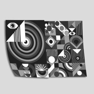 Geometric Art I αφίσα πόστερ δίπτυχο  Αφίσα πόστερ με μαύρη κορνίζα 2