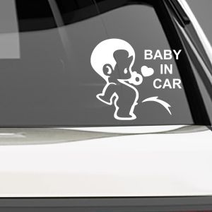 Αυτοκόλλητο αυτοκινήτου, Baby boy in car
